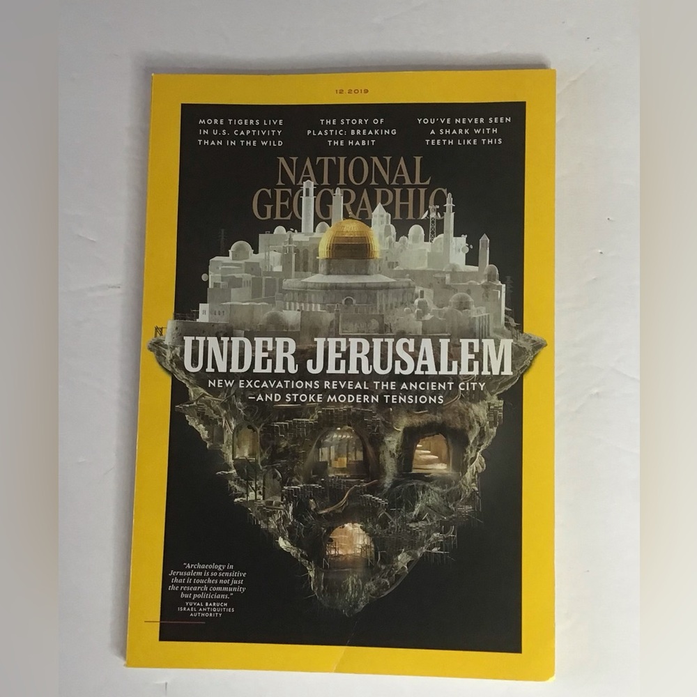 National Geographic December 2019 “Under Jerusalem' Edition
